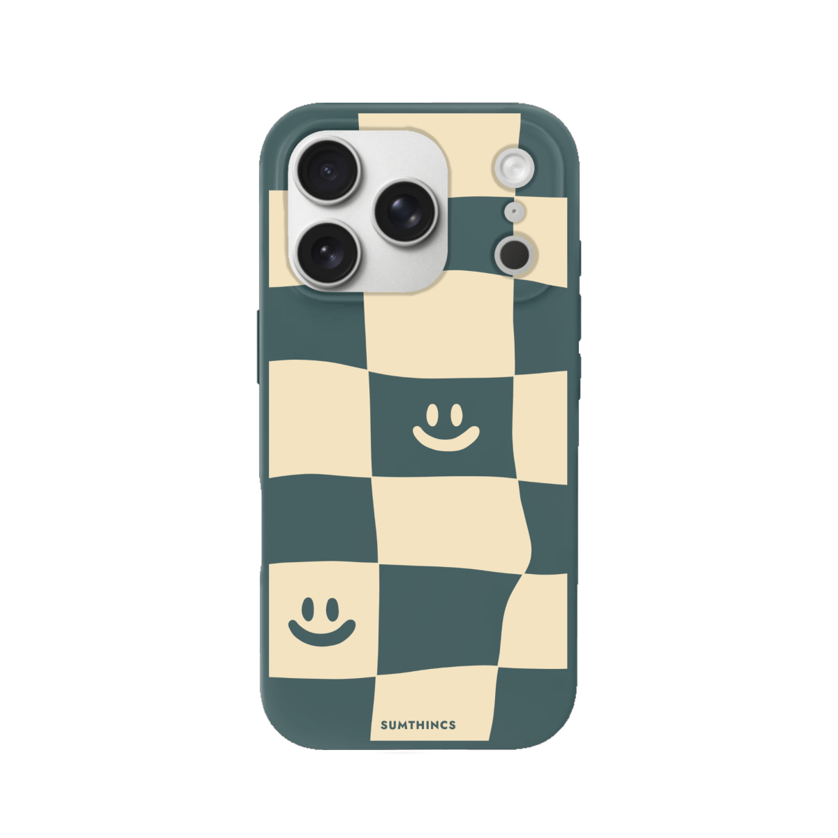 iPhone 17 Pro Smiling Check Premium Telefon Kılıfı Kaktüs Yeşili - SUMTHINCS