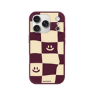 iPhone 17 Pro Smiling Check Premium Telefon Kılıfı Bordo - SUMTHINCS