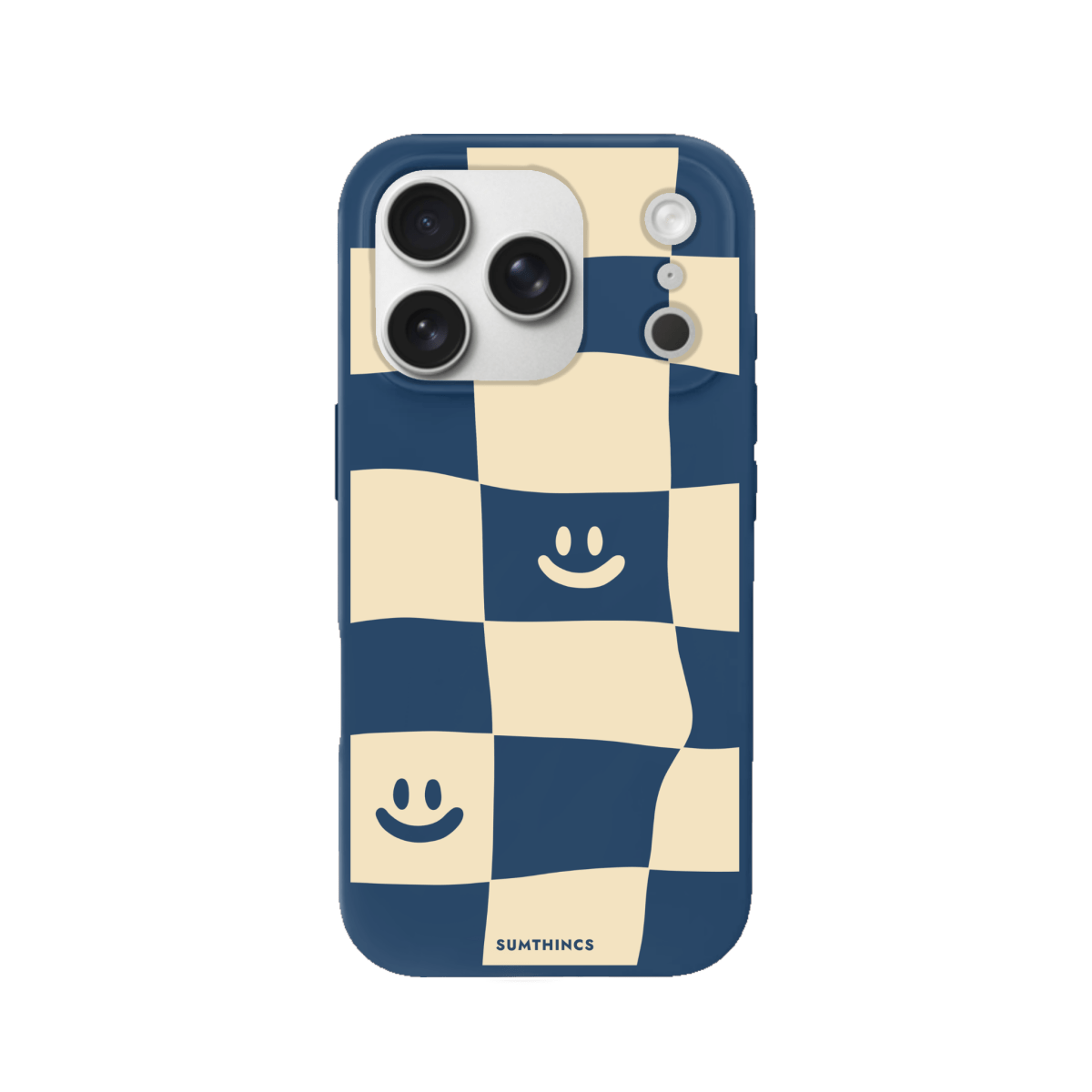 iPhone 17 Pro Smiling Check Premium Telefon Kılıfı Pasifik Mavi - SUMTHINCS