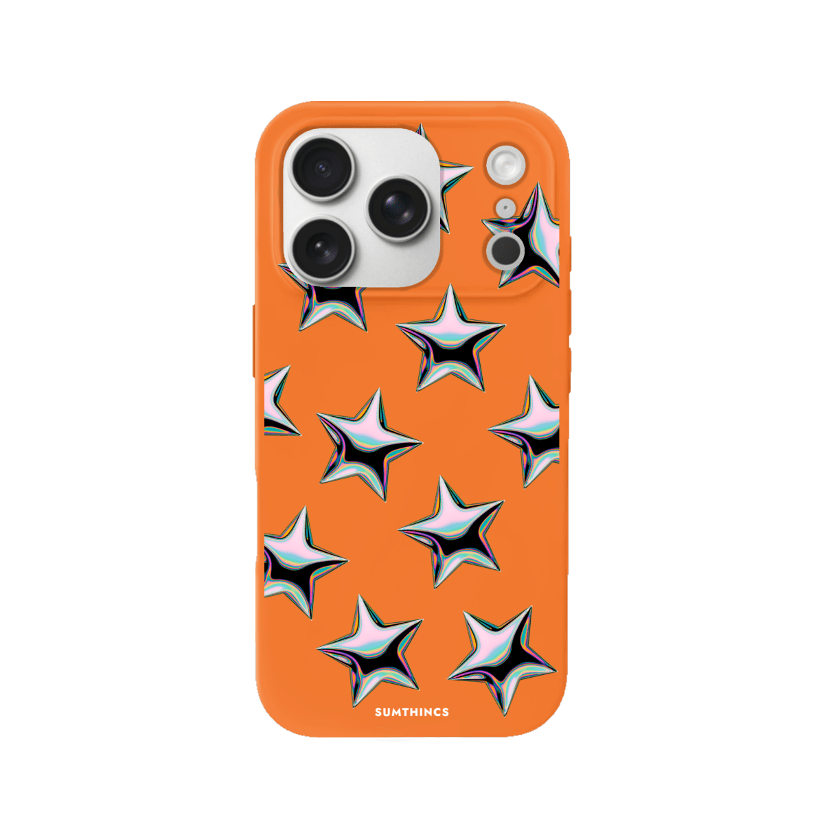 iPhone 17 Pro Stars Premium Telefon Kılıfı Turuncu - SUMTHINCS