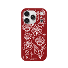 iPhone 17 Pro Summer Sketch Premium Telefon Kılıfı Kırmızı - SUMTHINCS
