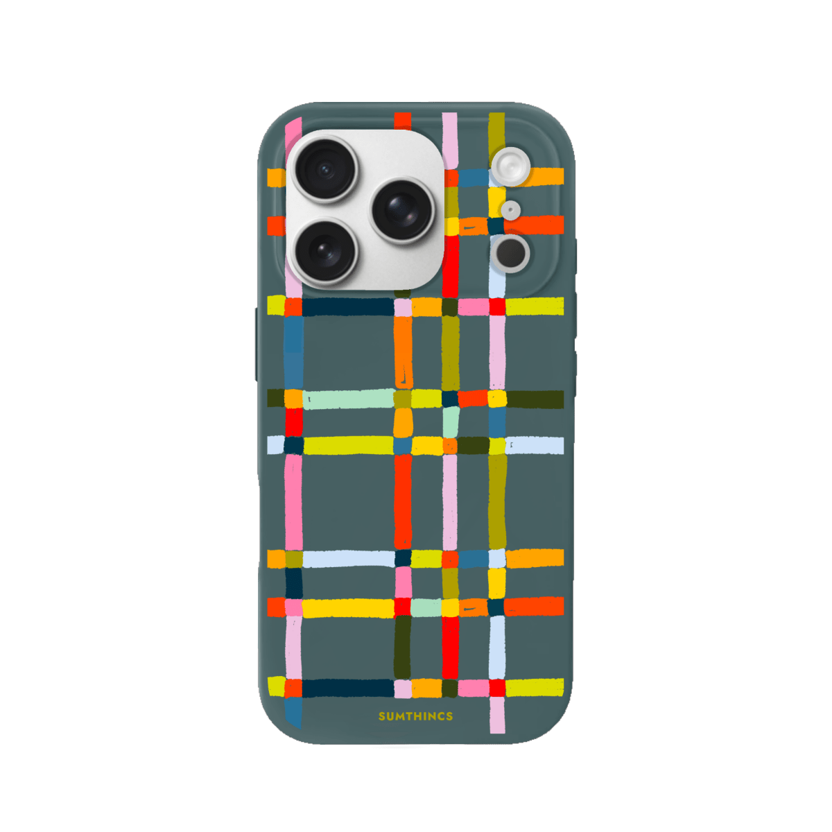 iPhone 17 Pro Sunny Stripes Premium Telefon Kılıfı Kaktüs Yeşili - SUMTHINCS
