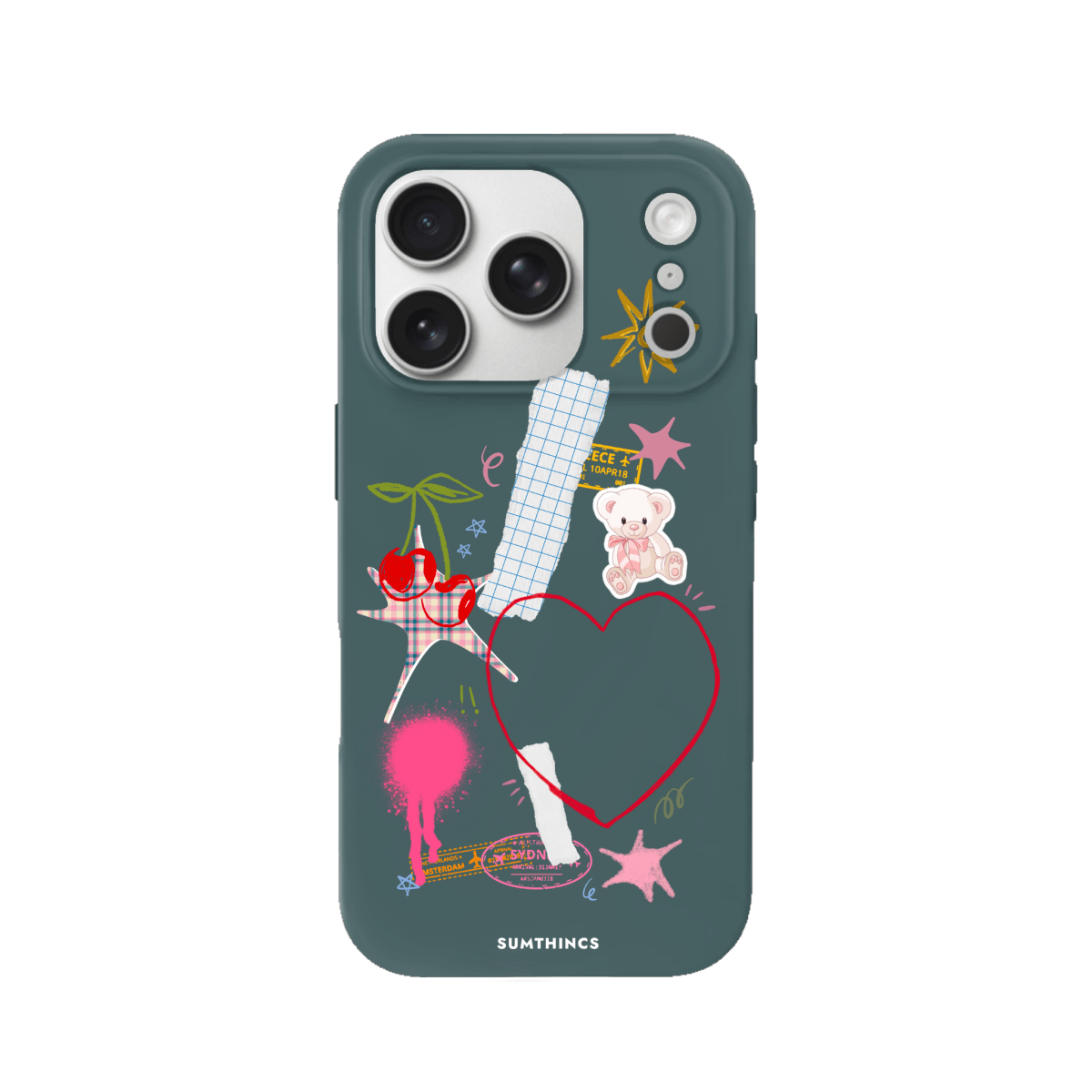 iPhone 17 Pro Sweet Chaos Premium Telefon Kılıfı Kaktüs Yeşili - SUMTHINCS