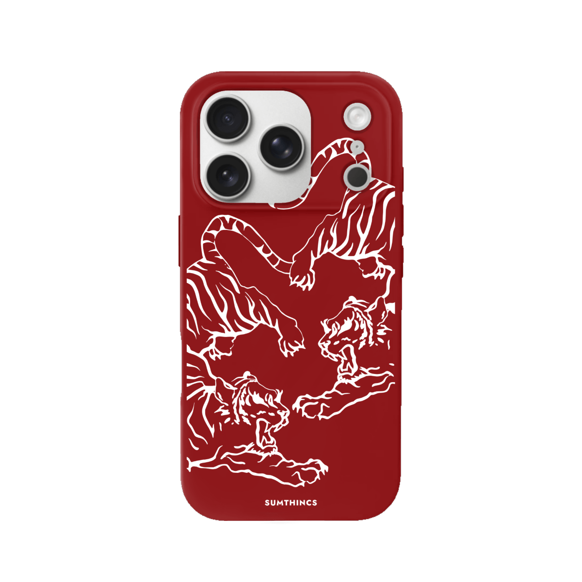 iPhone 17 Pro Tigers Premium Telefon Kılıfı Kırmızı - SUMTHINCS