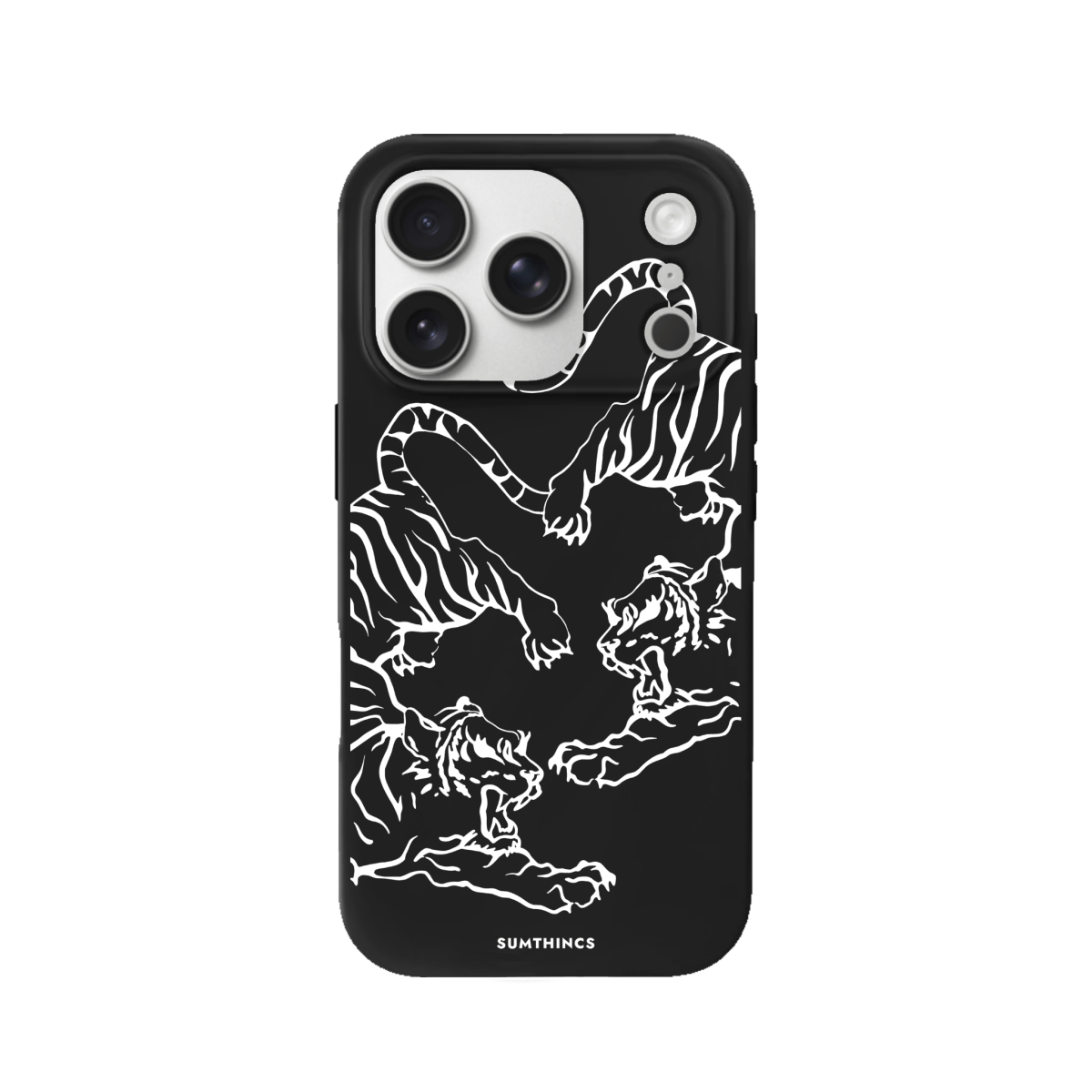 iPhone 17 Pro Tigers Premium Telefon Kılıfı Siyah - SUMTHINCS