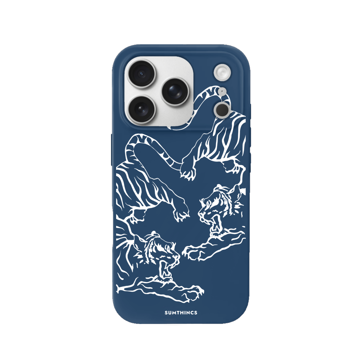 iPhone 17 Pro Tigers Premium Telefon Kılıfı Pasifik Mavi - SUMTHINCS