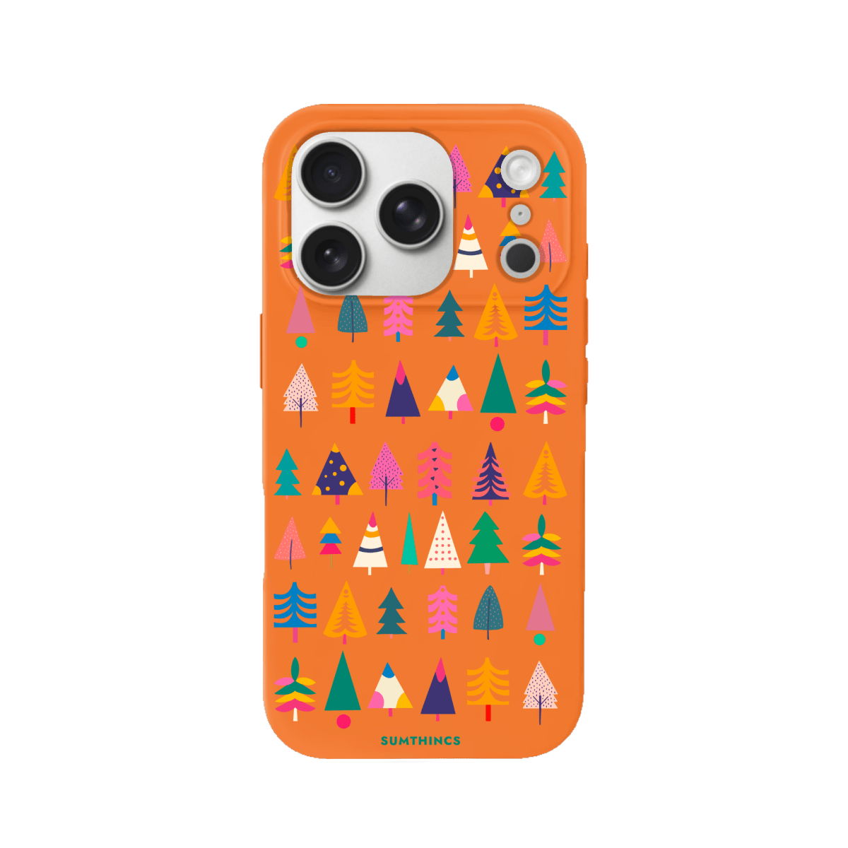 iPhone 17 Pro Tiny Forest Premium Telefon Kılıfı Turuncu - SUMTHINCS