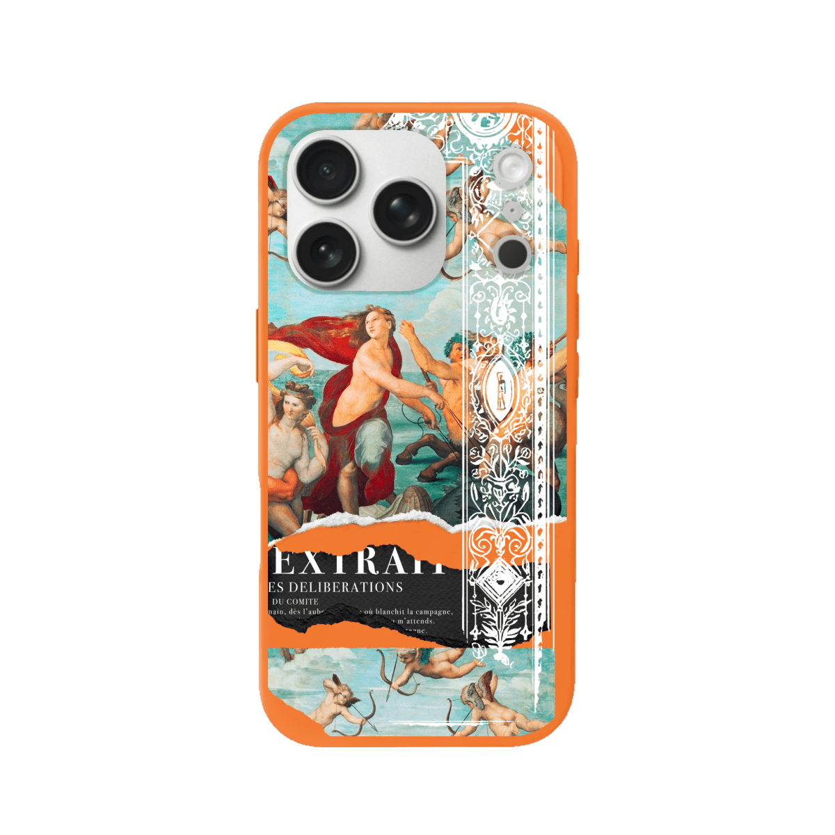 iPhone 17 Pro Triumph of Galatea Premium Telefon Kılıfı Turuncu - SUMTHINCS