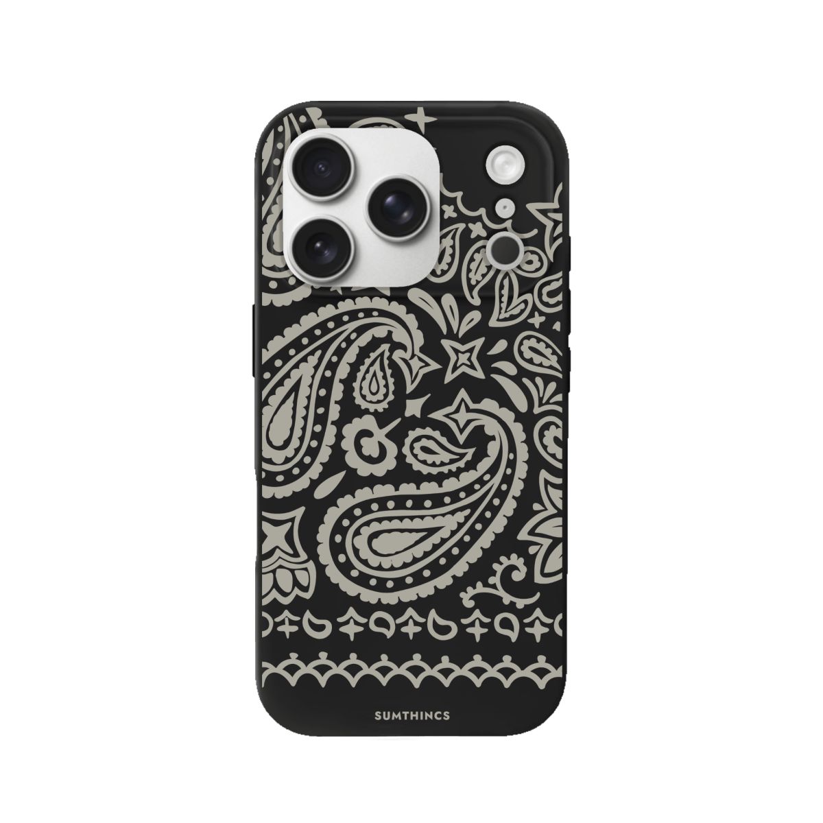 iPhone 17 Pro Urban Bandana Premium Telefon Kılıfı Siyah - SUMTHINCS