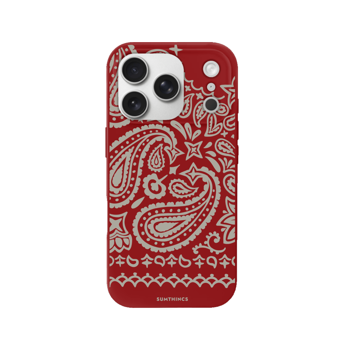 iPhone 17 Pro Urban Bandana Premium Telefon Kılıfı Kırmızı - SUMTHINCS