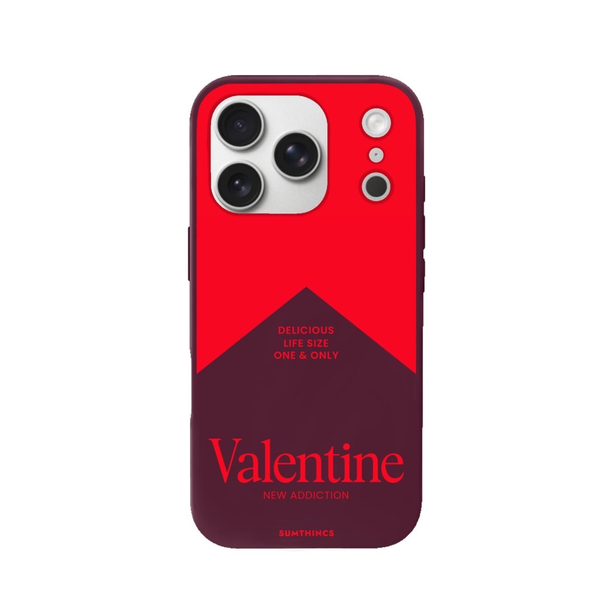 iPhone 17 Pro Valentine Premium Telefon Kılıfı Bordo - SUMTHINCS