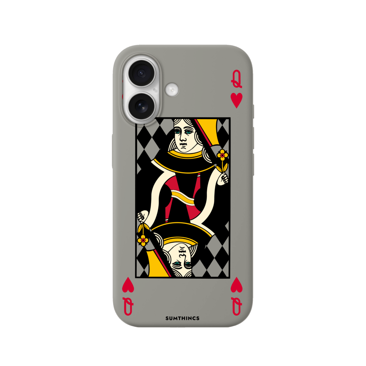 iPhone 17 Queen Premium Telefon Kılıfı Gri - SUMTHINCS