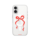 iPhone 17 Red Bow Clear Magsafe Şeffaf Telefon Kılıfı - SUMTHINCS
