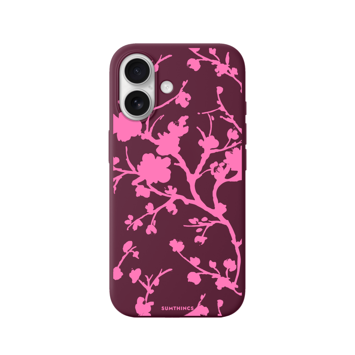 iPhone 17 Sakura Premium Telefon Kılıfı Bordo - SUMTHINCS