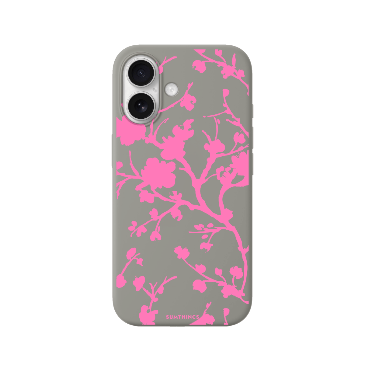 iPhone 17 Sakura Premium Telefon Kılıfı Gri - SUMTHINCS