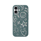 iPhone 17 Silver Doodles Premium Telefon Kılıfı Kaktüs Yeşili - SUMTHINCS