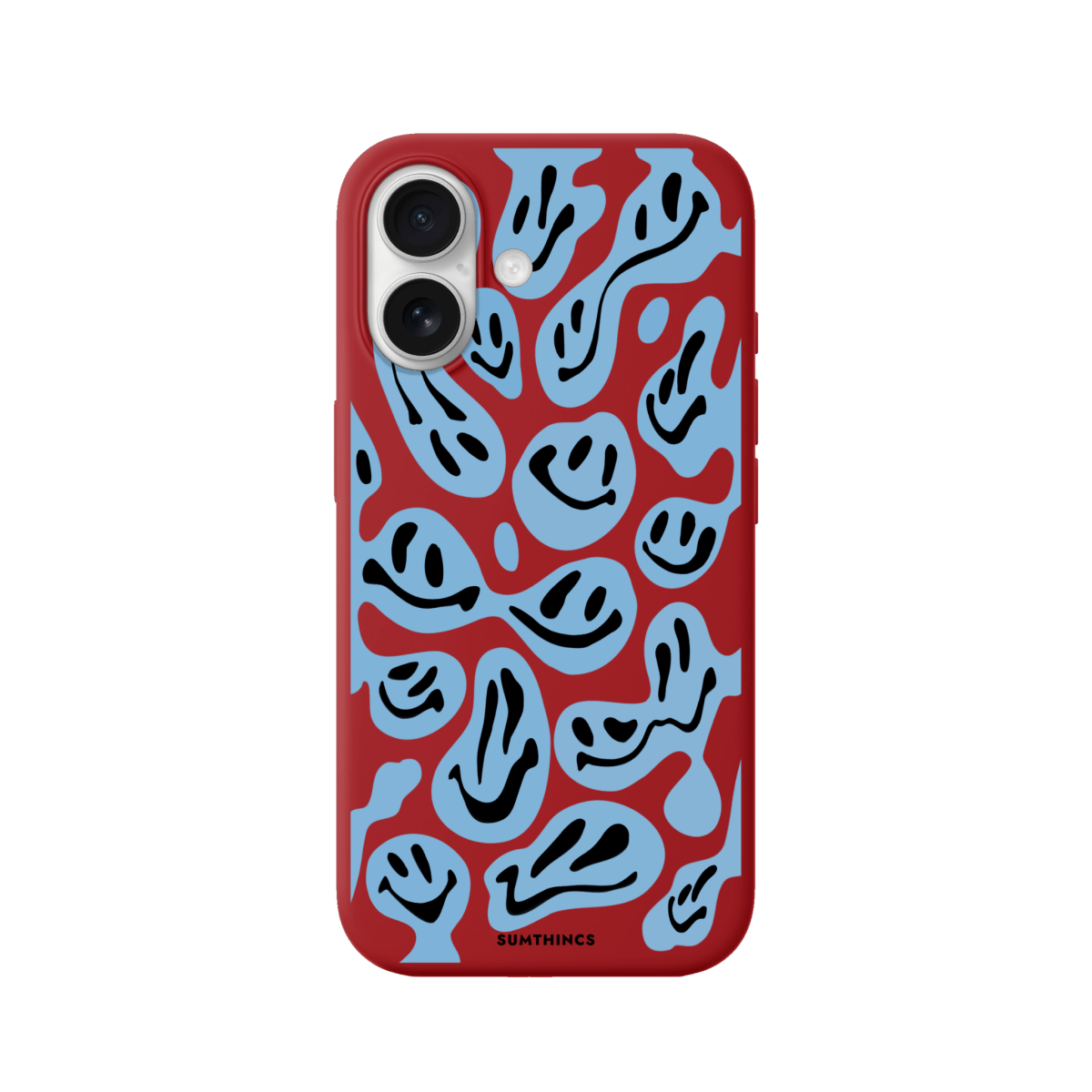 iPhone 17 Smiley Premium Telefon Kılıfı Kırmızı - SUMTHINCS