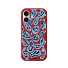 iPhone 17 Smiley Premium Telefon Kılıfı Kırmızı - SUMTHINCS