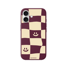 iPhone 17 Smiling Check Premium Telefon Kılıfı Bordo - SUMTHINCS