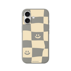 iPhone 17 Smiling Check Premium Telefon Kılıfı Gri - SUMTHINCS