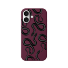 iPhone 17 Snakes Premium Telefon Kılıfı Bordo - SUMTHINCS