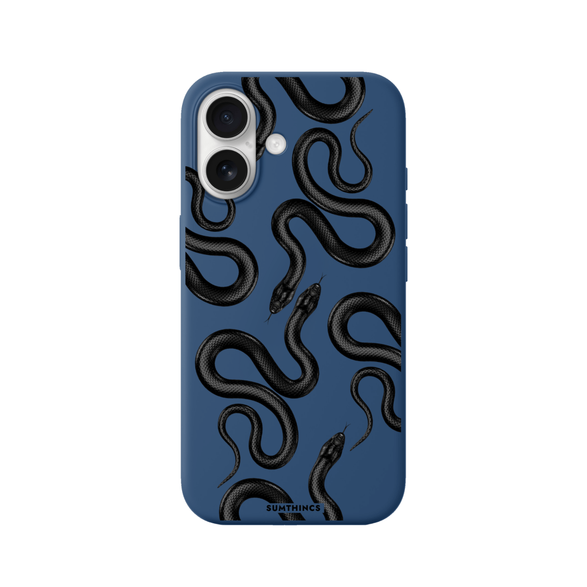 iPhone 17 Snakes Premium Telefon Kılıfı Pasifik Mavi - SUMTHINCS