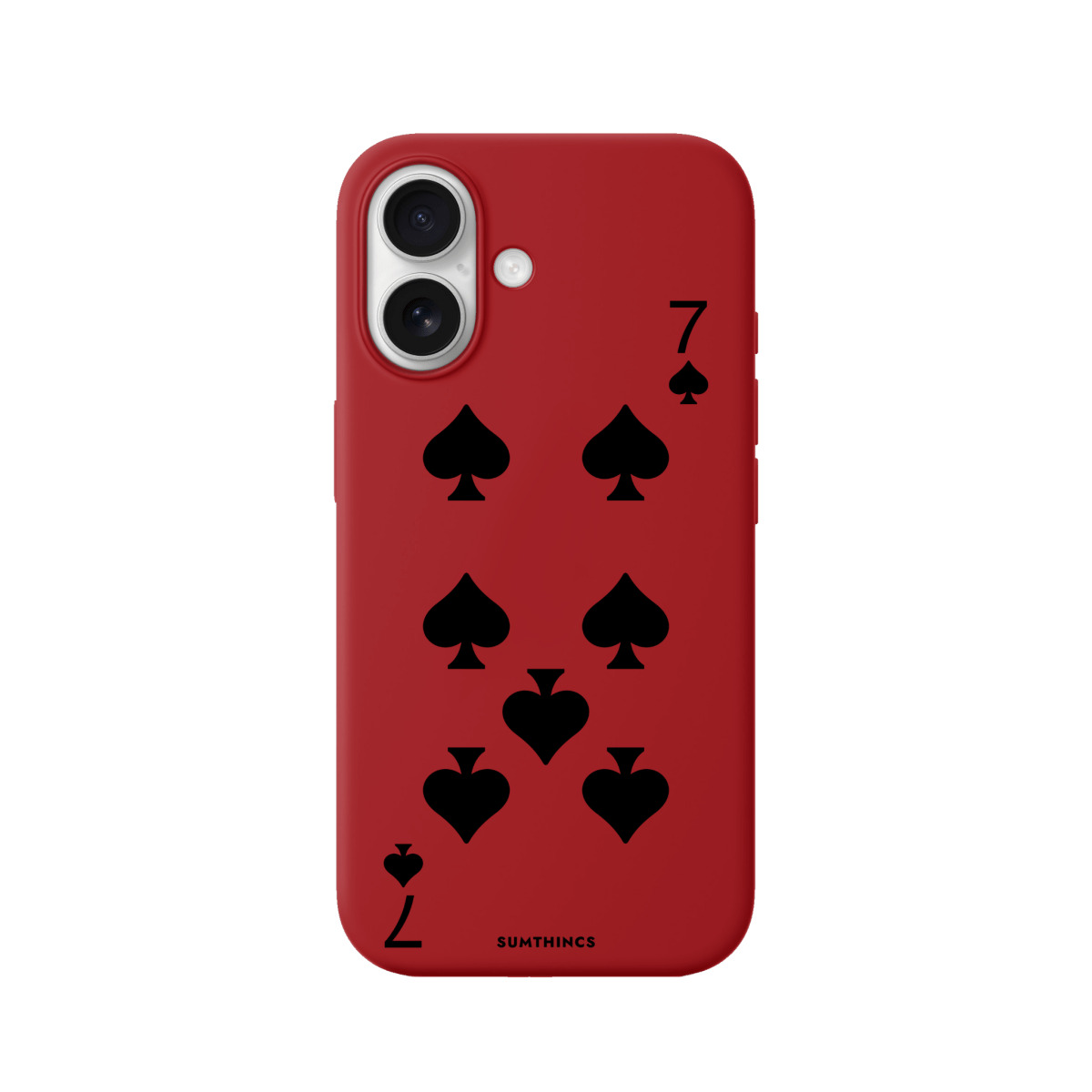 iPhone 17 Spade7 Premium Telefon Kılıfı Kırmızı - SUMTHINCS