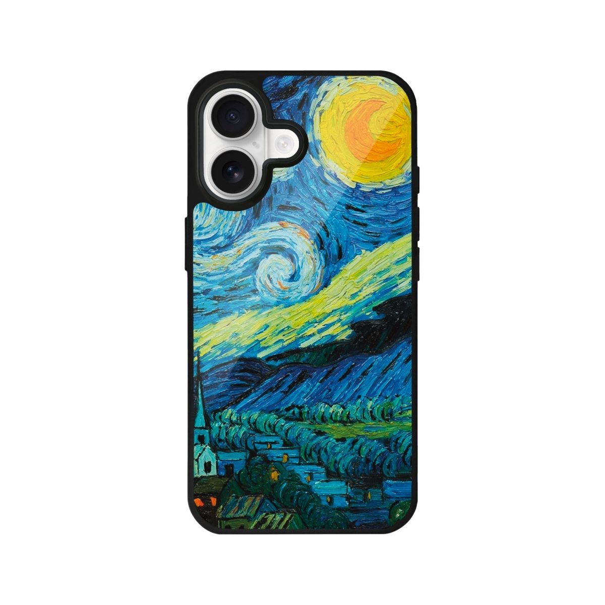 iPhone 17 Starry Night Glossy Cam Telefon Kılıfı - Sumthincs