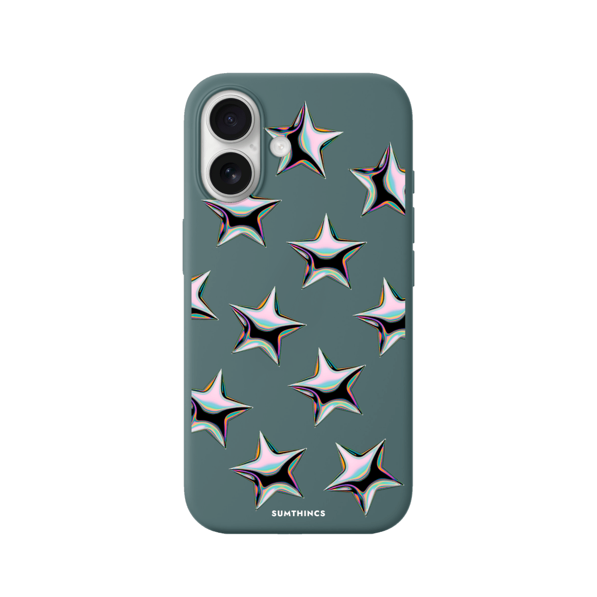 iPhone 17 Stars Premium Telefon Kılıfı Kaktüs Yeşili - SUMTHINCS