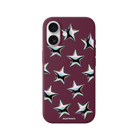 iPhone 17 Stars Premium Telefon Kılıfı Bordo - SUMTHINCS