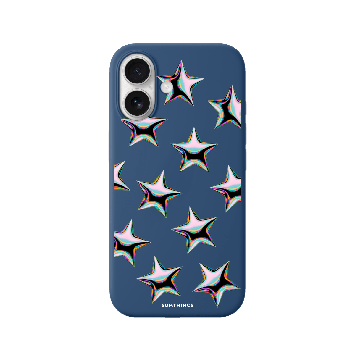 iPhone 17 Stars Premium Telefon Kılıfı Pasifik Mavi - SUMTHINCS