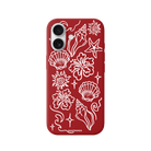 iPhone 17 Summer Sketch Premium Telefon Kılıfı Kırmızı - SUMTHINCS