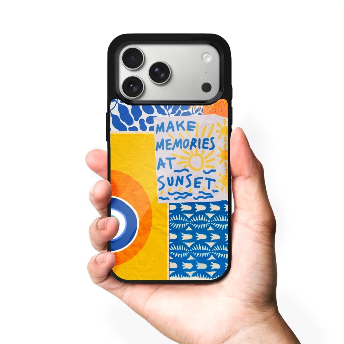 iPhone 17 Sunset Collage Glossy Cam Telefon Kılıfı - Sumthincs