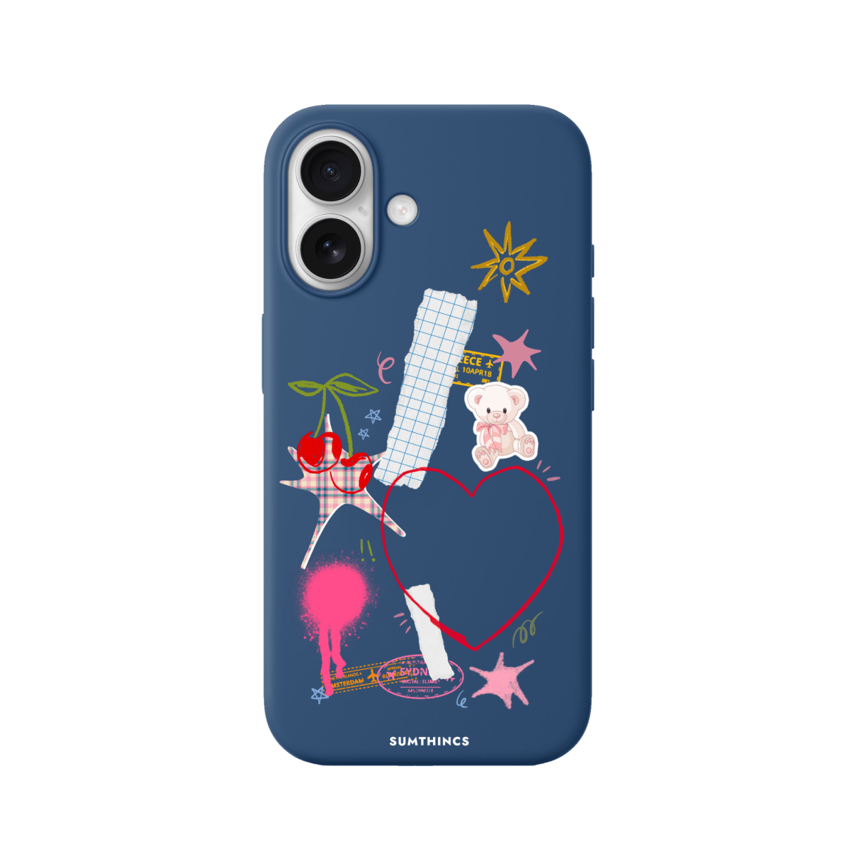 iPhone 17 Sweet Chaos Premium Telefon Kılıfı Pasifik Mavi - SUMTHINCS