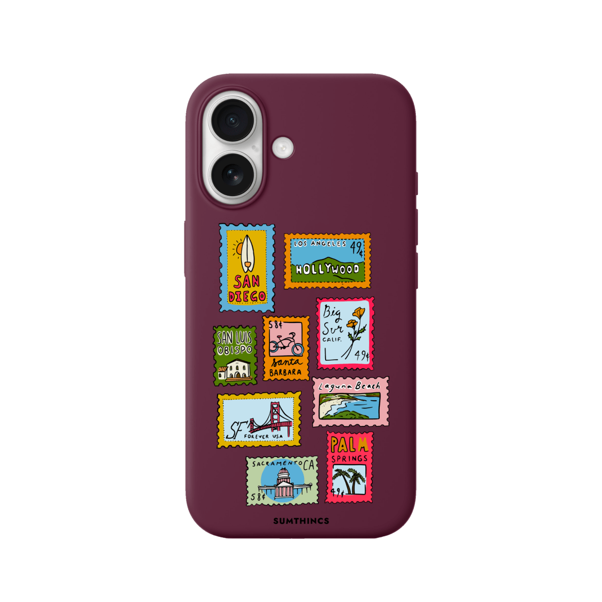 iPhone 17 The Grand Tour Premium Telefon Kılıfı Bordo - SUMTHINCS