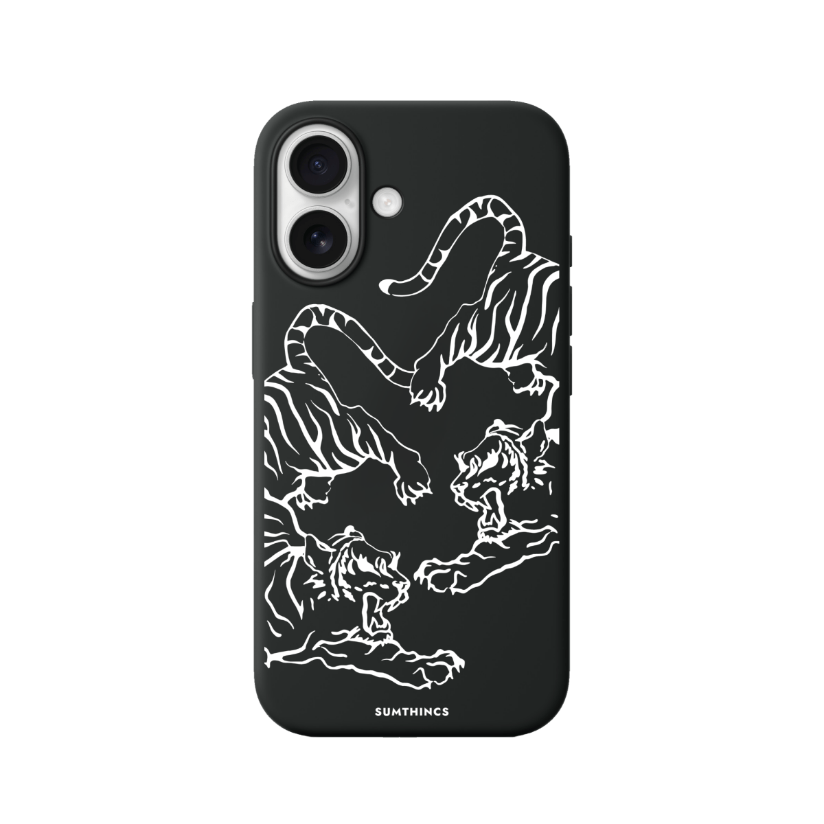 iPhone 17 Tigers Premium Telefon Kılıfı Siyah - SUMTHINCS