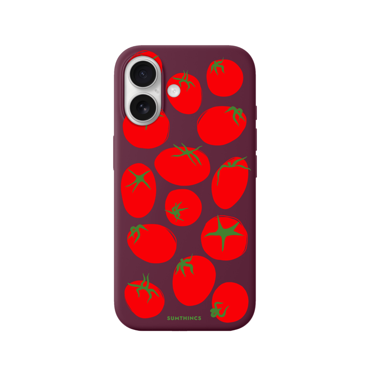 iPhone 17 Tomatoes Premium Telefon Kılıfı Bordo - SUMTHINCS
