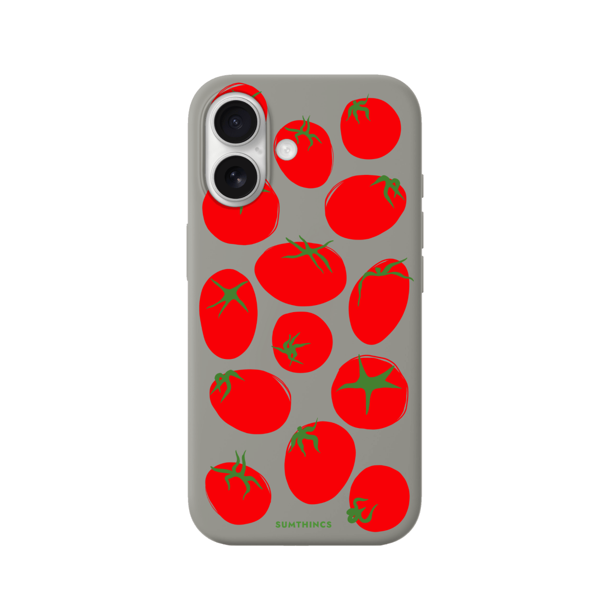 iPhone 17 Tomatoes Premium Telefon Kılıfı Gri - SUMTHINCS