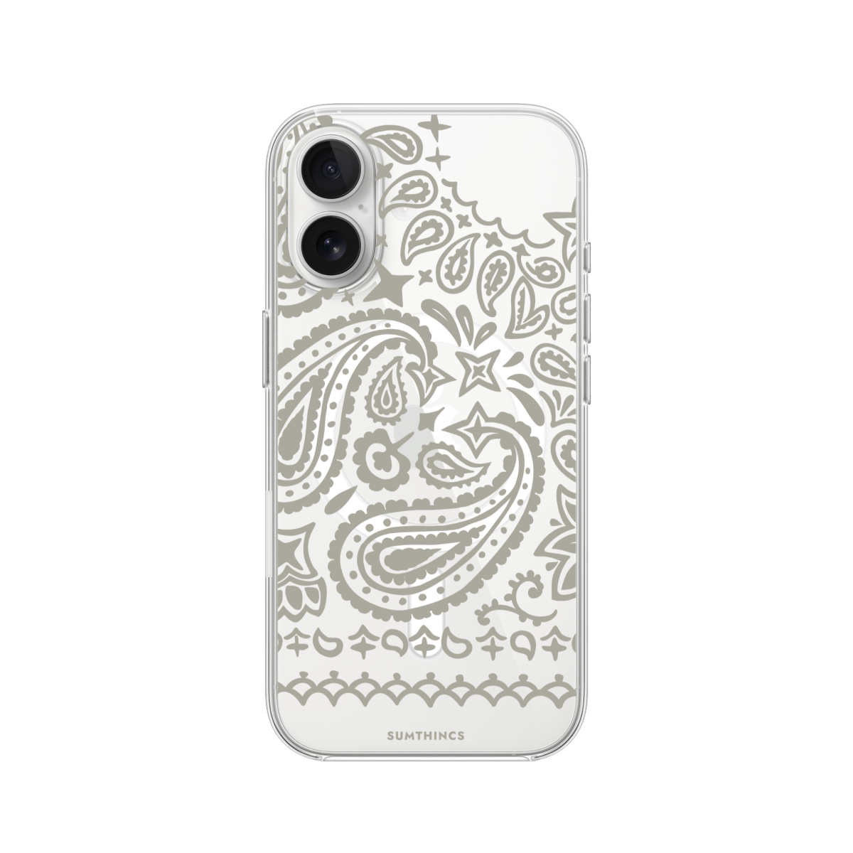 iPhone 17 Urban Bandana Clear Magsafe Şeffaf Telefon Kılıfı - SUMTHINCS