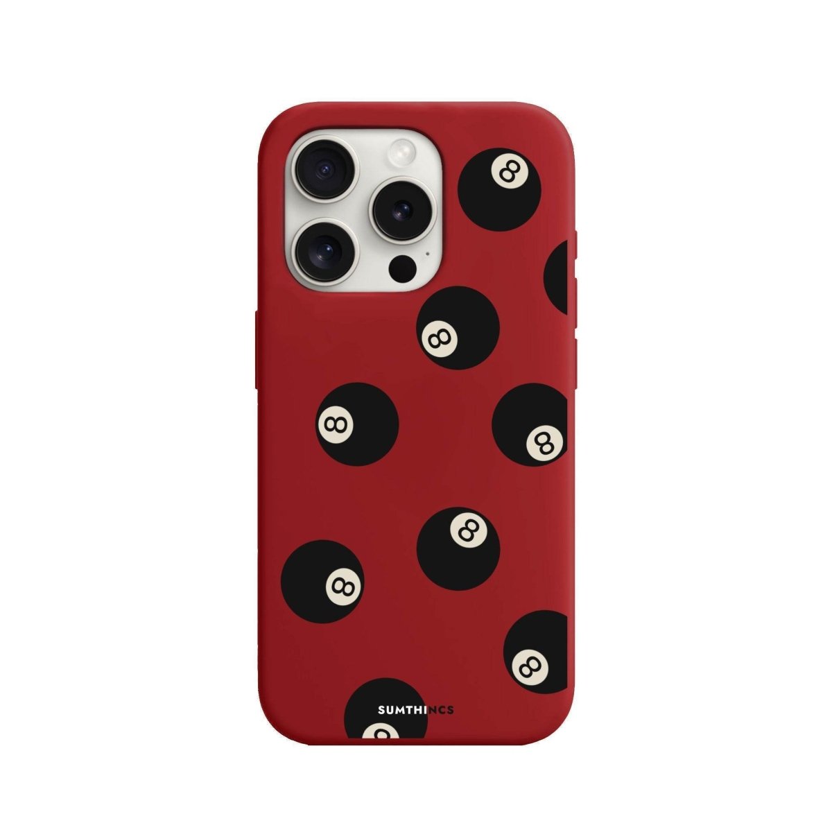 iPhone 7 Plus/8 Plus 8Ball Premium Telefon Kılıfı Kırmızı - SUMTHINCS