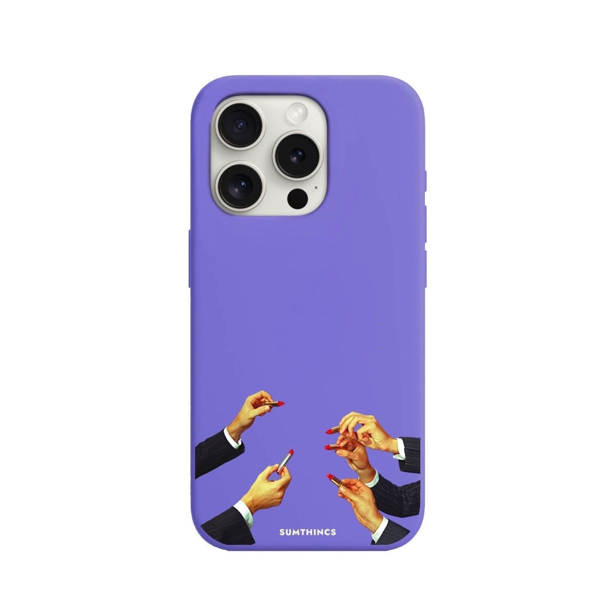 iPhone 7 Plus/8 Plus Lipstick Premium Telefon Kılıfı Lila - SUMTHINCS