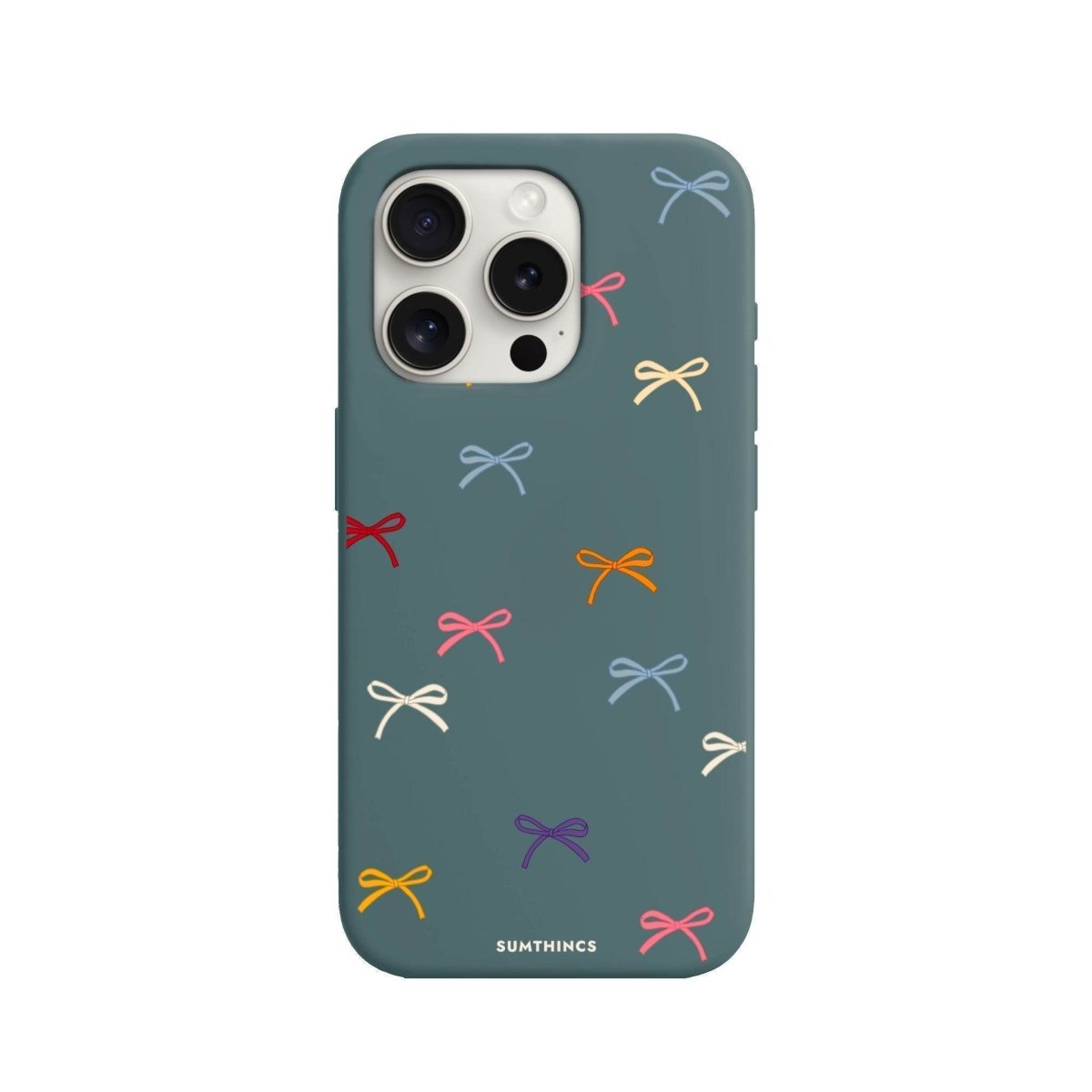 iPhone 7 Plus/8 Plus Little Bows Premium Telefon Kılıfı Kaktüs Yeşili - SUMTHINCS