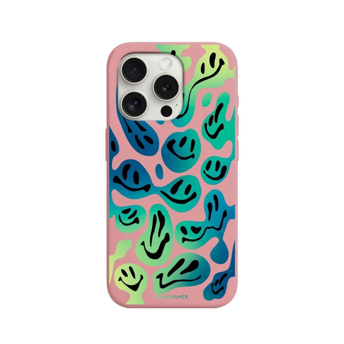 iPhone 7 Plus/8 Plus Smiley Premium Telefon Kılıfı Pembe - SUMTHINCS