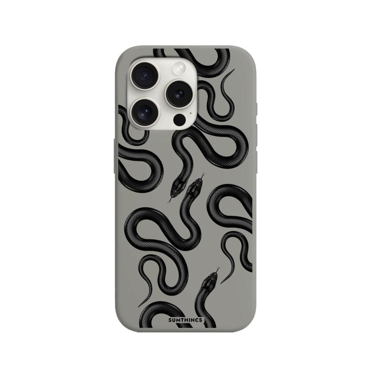 iPhone 7 Plus/8 Plus Snakes Premium Telefon Kılıfı Gri - SUMTHINCS