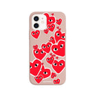 iPhone 7/8/SE 2020 Hearts Premium Telefon Kılıfı Bej - SUMTHINCS