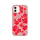 iPhone 7/8/SE 2020 Hearts Premium Telefon Kılıfı Pembe - SUMTHINCS