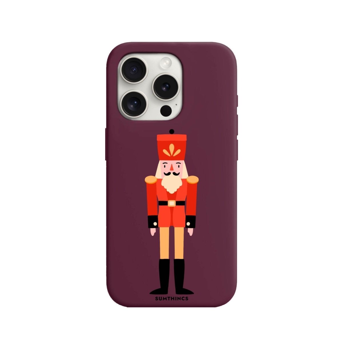 iPhone 7/8/SE 2020 Nutcracker Premium Telefon Kılıfı Bordo - SUMTHINCS
