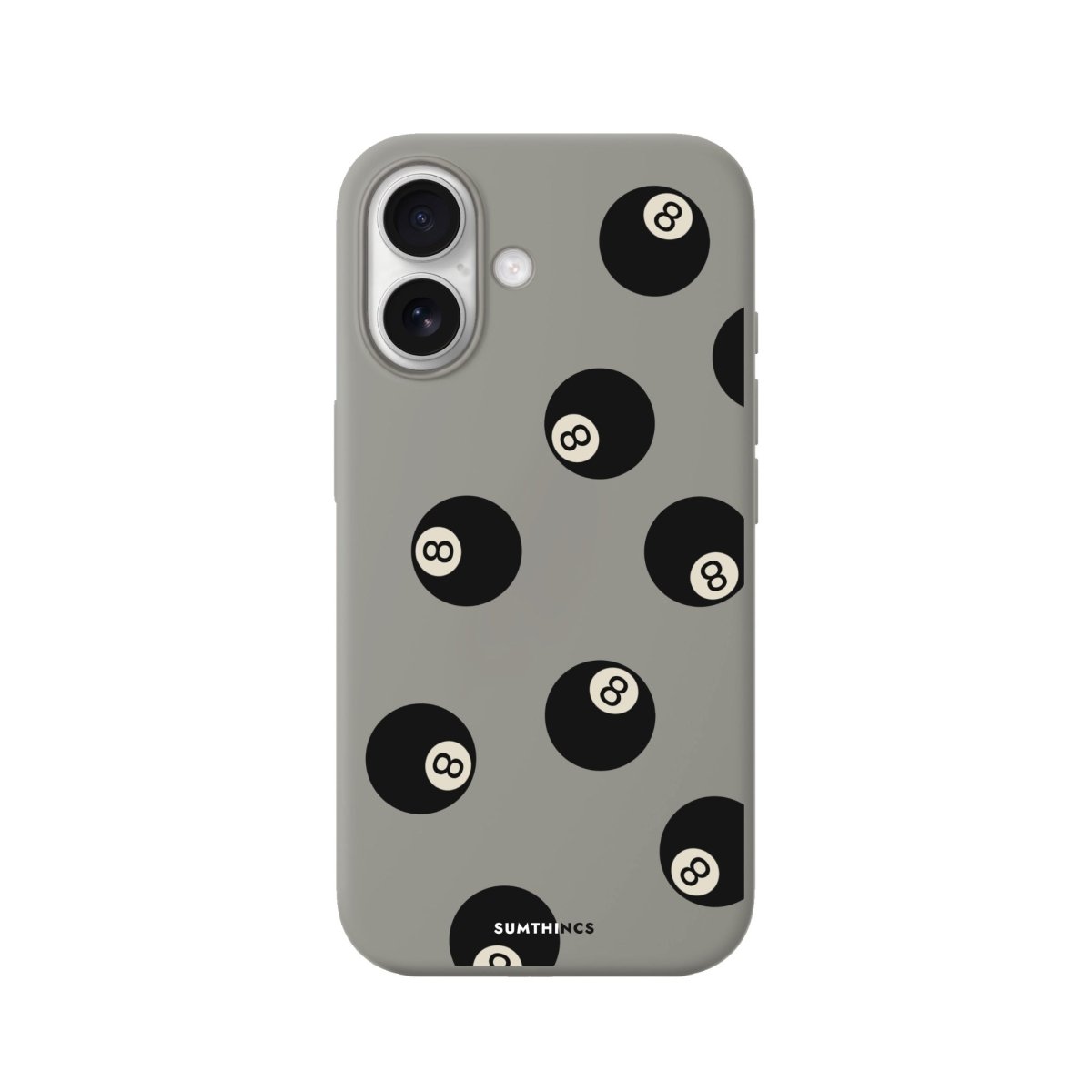 iPhone 8Ball Premium Telefon Kılıfı Gri - Sumthincs
