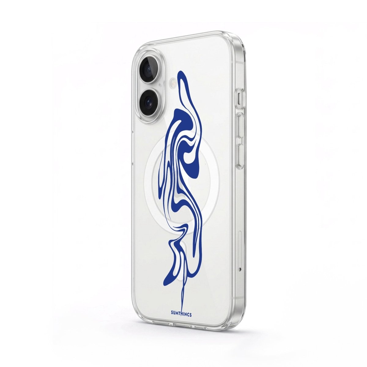 iPhone Abstract Ink Clear Magsafe Telefon Kılıfı - Sumthincs