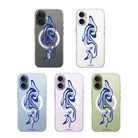 iPhone Abstract Ink Clear Magsafe Telefon Kılıfı - Sumthincs